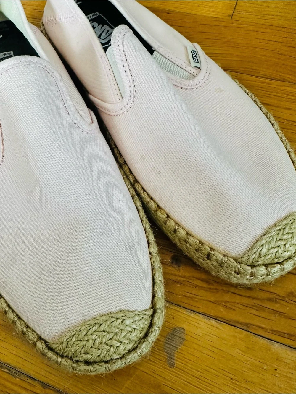 Vans Pink Slip-On Espadrille surf siders Sneakers size 7
